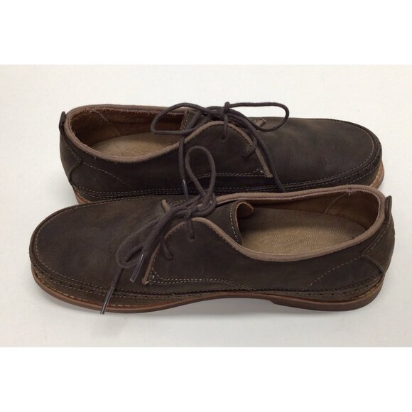 OluKai Honolulu Lace Up Men\'s Brown Leather Oxford Loafers Casual Shoes Size 9 main image 6